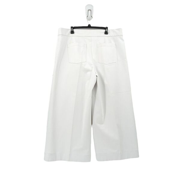 Spanx Women 2x Plus On The Go Cropped Wide Leg Pants Classic White 20479R FLAWS - Picture 9 of 12